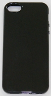 Силиконов гръб за Apple iPhone 5 Гланц Черен
