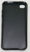 Силиконов гръб за Apple iPhone 4 Гланц Черен