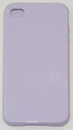 Силиконов гръб за Apple iPhone 4S Гланц Лилав