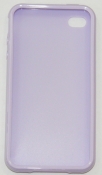 Силиконов гръб за Apple iPhone 4S Гланц Лилав