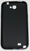 Силиконов гръб за Samsung N7100 Galaxy Note 2 Гланц Черен