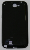 Силиконов гръб за Samsung N7100 Galaxy Note 2 Гланц Черен