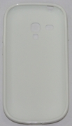 Силиконов гръб за Samsung i8190 Galaxy S3 mini Гланц Светло Бял