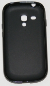 Силиконов гръб за Samsung i8190 Galaxy S3 mini Гланц Светло Черен