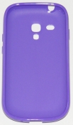 Силиконов гръб за Samsung i8190 Galaxy S3 mini Гланц Лилав