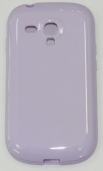 Силиконов гръб за Samsung i8190 Galaxy S3 mini Гланц Светло Лилав