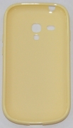 Силиконов гръб за Samsung i8190 Galaxy S3 mini Гланц Бежав