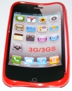Силиконов гръб ТПУ за Apple iPhone 3G/3GS Червен