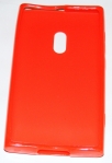 Силиконов гръб ТПУ за Nokia Lumia 800 Червен