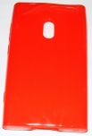 Силиконов гръб ТПУ за Nokia Lumia 800 Червен
