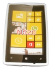 Силиконов гръб ТПУ за Nokia Lumia 520 Бял