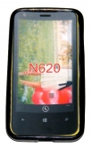 Силиконов гръб ТПУ за Nokia Lumia 620 Черен