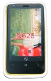 Силиконов гръб ТПУ за Nokia Lumia 620 Бял