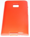 Силиконов гръб ТПУ за LG Optimus L3 E400 Червен