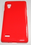 Силиконов гръб ТПУ за LG Optimus L9 P760 Червен