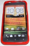 Силиконов гръб ТПУ за HTC One XC Червен
