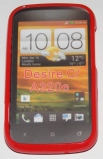 Силиконов гръб ТПУ за HTC Desire C A320e Червен