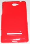 Силиконов гръб ТПУ за HTC 8S Червен