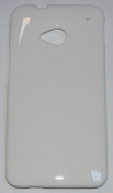 Силиконов гръб ТПУ за HTC One M7 Бял