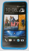 Силиконов гръб ТПУ за HTC One M7 Син