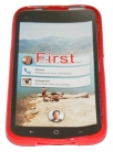 Силиконов гръб ТПУ за HTC First Червен