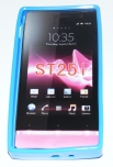 Силиконов гръб ТПУ за Sony Xperia U ST25i Син