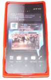 Силиконов гръб ТПУ за Sony Xperia acro S LT26w Червен