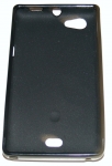 Силиконов гръб ТПУ за Sony Xperia miro ST23i Черен