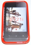 Силиконов гръб ТПУ за Sony Xperia tipo ST21i Червен
