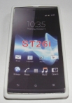 Силиконов гръб ТПУ за Sony Xperia J ST26i Бял