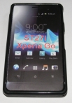 Силиконов гръб ТПУ за Sony Xperia Go ST27i Черен