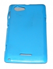 Силиконов гръб ТПУ за Sony Xperia L S36h Син