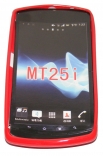 Силиконов гръб ТПУ за Sony Xperia neo L MT25i Червен
