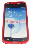 Силиконов гръб ТПУ за Samsung i9190 Galaxy S4 mini Червен