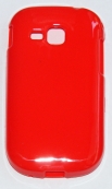 Силиконов гръб ТПУ за Samsung S5292 Rex 90 Червен