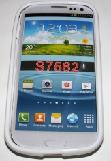 Силиконов гръб ТПУ за Samsung S7562 Galaxy S Duos Бял