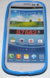 Силиконов гръб ТПУ за Samsung S7562 Galaxy S Duos Син