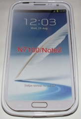 Силиконов гръб ТПУ за Samsung N7100 Galaxy Note II Бял
