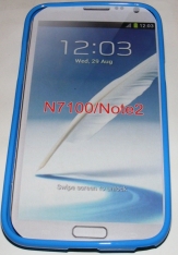 Силиконов гръб ТПУ за Samsung N7100 Galaxy Note II Син