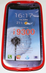 Силиконов гръб ТПУ за Samsung I9300 Galaxy S3 Червен