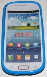 Силиконов гръб ТПУ за Samsung I8190 Galaxy S III mini Син