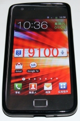Силиконов гръб ТПУ за Samsung I9100 Galaxy S II Черен