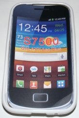 Силиконов гръб ТПУ за Samsung S7500 Galaxy Ace Plus Бял
