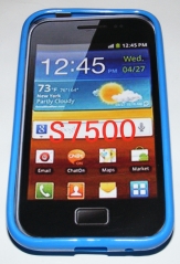 Силиконов гръб ТПУ за Samsung S7500 Galaxy Ace Plus Син
