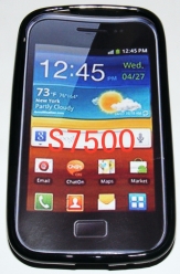 Силиконов гръб ТПУ за Samsung S7500 Galaxy Ace Plus Черен