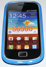 Силиконов гръб ТПУ за Samsung S6500 Galaxy mini 2 Син