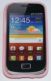 Силиконов гръб ТПУ за Samsung S7500 Galaxy Ace Plus Розов