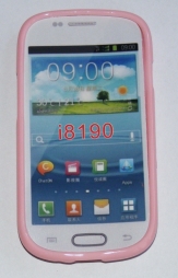 Силиконов гръб ТПУ за Samsung I8190 Galaxy S III mini Розов
