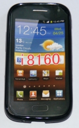 Силиконов гръб ТПУ за Samsung I8160 Galaxy Ace 2 Черен