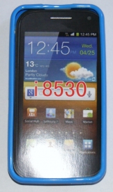 Силиконов гръб ТПУ за Samsung I8530 Galaxy Beam Син